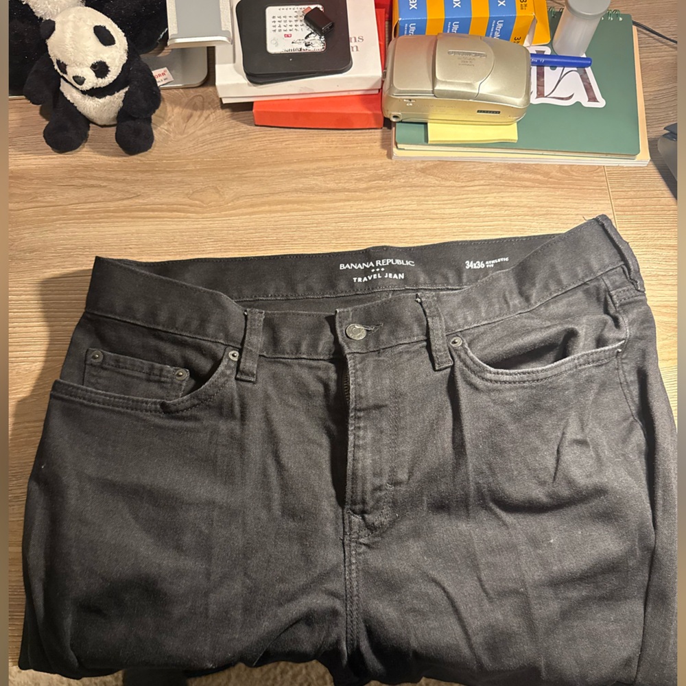 Banana Republic Black Traveler Jeans 34x36